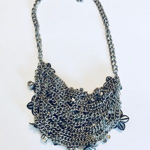 Forever 21 Jewelry - Floral chainmail bib necklace Forever 21 Jewelry - Floral chainmail bib necklace